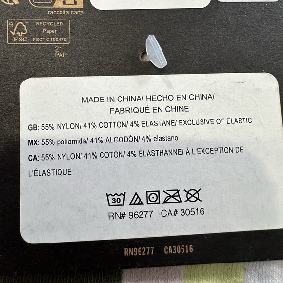 Vans Socks Womens 6.5-10 Crew Skull Ticker Print Olive 1 Pair - Picture 4 of 5